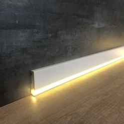 Plinthe Lumineuse | 15 X 73 Mm | Mélaminé Blanc