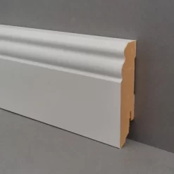 Plinthe Moulurée (MDF Mélaminé) Blanc -Décoratif Soldes fu085l