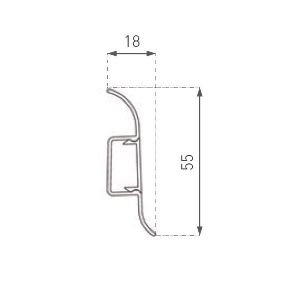 Plinthe PVC Avec Goulotte Cache Fils En Frêne 3 Plinthe PVC Avec Goulotte Cache Fils En Frêne – Image 3