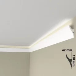 Moulure Lumineuse QL010 Mardom Pour éclairage Indirect En PU Résistant Ruban Alu Adhésif Incl. -Décoratif Soldes n lei324a 5