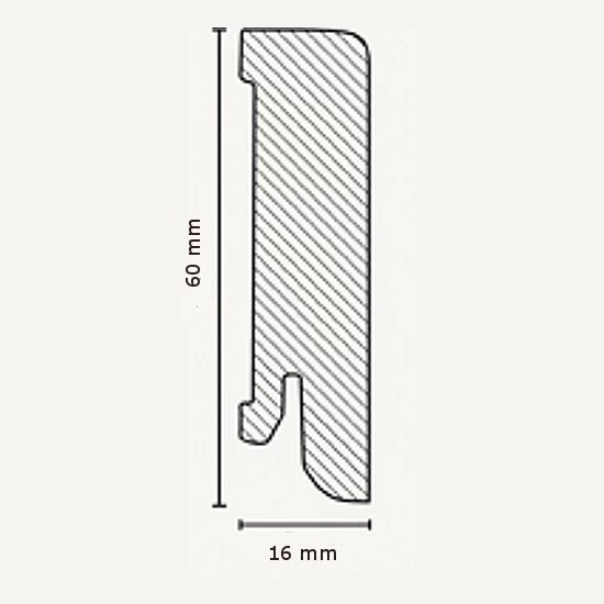 Plinthe Bois Plaqué Chêne Fumé Vernis | 16.61.22 | 60 X 16 Mm 1 Plinthe Bois Plaqué Chêne Fumé Vernis | 16.61.22 | 60 X 16 Mm