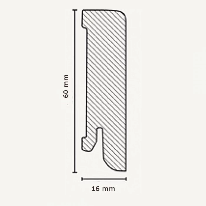Plinthe (placage Bois - 16.61.31) - Bois Plaqué Blanc 1 Plinthe (placage Bois - 16.61.31) - Bois Plaqué Blanc