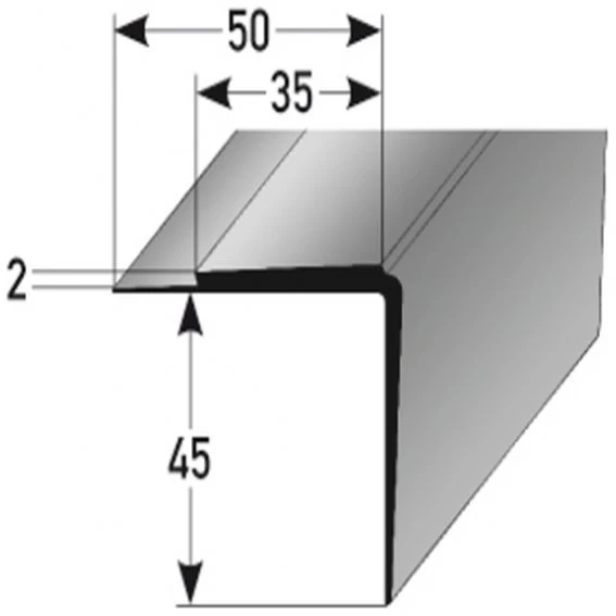 Nez De Marche En PVC Pour Revêtements Jusqu'à 2 Mm | PVC Souple Type 362 1 Nez De Marche En PVC Pour Revêtements Jusqu'à 2 Mm | PVC Souple Type 362