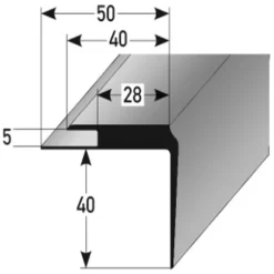 Nez De Marche En PVC Pour Revêtements Jusqu'à 5 Mm | PVC Souple Type 365
