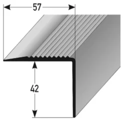 Nez De Marche | Cornière En PVC | Largeur 57 Mm | Hauteur 42 Mm | En PVC Souple | Type 366