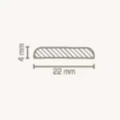 Contre Plinthe (bois Massif / 422.0) - Abachi Brut