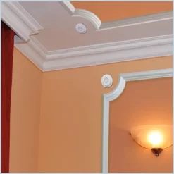 Rosace Jolie Wiesemann RCS-1 | Ø 8.5 Cm | Polystyrène Léger Blanc -Décoratif Soldes rosette rcs 1 bild