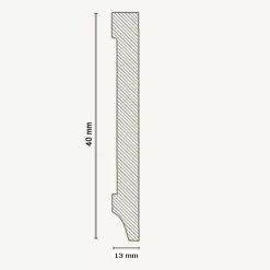 Plinthe (MDF Mélaminé / 721.1340) - Blanc