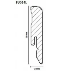 Plinthe (MDF Mélaminé) Blanc
