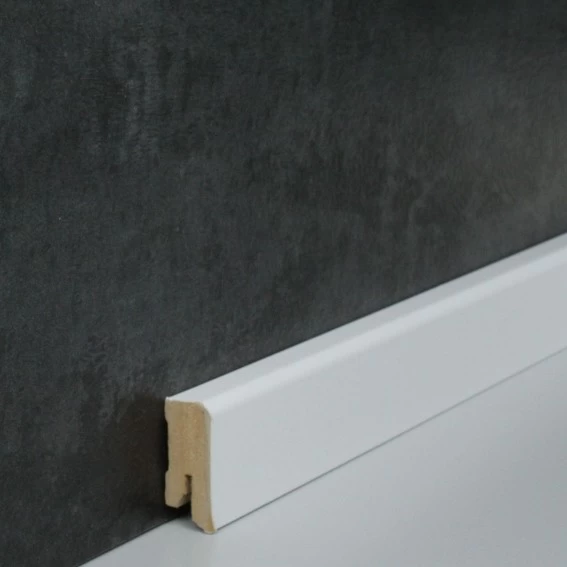 Plinthe - Blanc (MDF Mélaminé - 716.331) 2 Plinthe - Blanc (MDF Mélaminé - 716.331) – Image 2